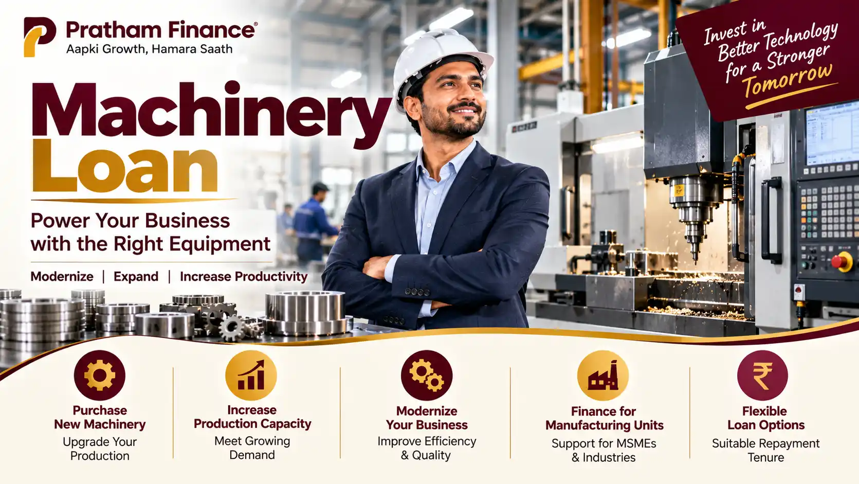 Machinery Loan in India: Eligibility, Documents, Benefits & How to Apply | Pratham Finance, Gwalior
